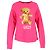 Gucci bestickter Teddy-Bär-Pullover aus rosa Baumwolle Pink