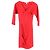 Abito sheath a V Diane von Furstenberg in viscosa rossa