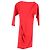 Abito sheath a V Diane von Furstenberg in viscosa rossa - vista 2