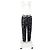 Pantalons de survêtement à cordon de serrage en polyester noir avec sequins Dolce & Gabbana - vue 4