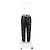 Pantalons de survêtement à cordon de serrage en polyester noir avec sequins Dolce & Gabbana - vue 6