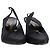 Timeless Zapatos slingback de tacón de aguja Chanel CC en satén negro - vista 2