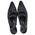 Timeless Zapatos slingback de tacón de aguja Chanel CC en satén negro - vista 3