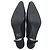 Timeless Zapatos slingback de tacón de aguja Chanel CC en satén negro - vista 6