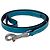 Hermès Guinzaglio per cane in pelle blu Jean Hermes Argento