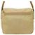 Borsa a tracolla in nylon beige con logo Prada - vista 2