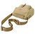 Borsa a tracolla in nylon beige con logo Prada - vista 4
