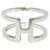 Ring Anneau de foulard Hermès H en rond Argenté  ref.1986554