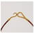 Hermès Bracelet Collier en Cuir HERMES 2Set Beige Auth bs21522  - vue 10