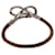 Hermès Bracelet Collier en Cuir HERMES 2Set Beige Auth bs21522  - vue 3