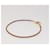 Hermès Bracelet Collier en Cuir HERMES 2Set Beige Auth bs21522  - vue 9