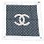 Chanel Coco 31 Rue Cambon Bufanda de Seda Negro Rosa