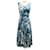 Autre Marque Samantha Sung Sea Blue Amanda Sicilian Lemon Boat Midi Dress Cotton  ref.1987100