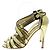 Sandali PRADA T.EU 37 Pelle D'oro - vista 3