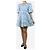 Ganni Blaues Mini-Kleid mit puffärmel und Blumenmuster - Größe UK 8