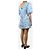 Ganni Blaues Mini-Kleid mit puffärmel und Blumenmuster - Größe UK 8 - Ansicht 2