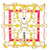 Hermès Hermes Silk Scarf in Black and Multicolor Multiple colors  ref.1987867