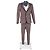 Conjunto de blazer e calça impressos Gucci em lã bordô - vista 7