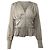 Blouse en satin à ourlet peplum Jason Wu en polyester gris