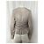 Blouse en satin à ourlet peplum Jason Wu en polyester gris - vue 10