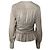 Blouse en satin à ourlet peplum Jason Wu en polyester gris - vue 4