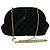 BALLY Borsa a Spalla in Velluto Nero Auth bs21591