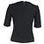 Top peplum a maniche corte Boss di Hugo Boss in lana nera Nero - vista 3