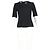 Top peplum a maniche corte Boss di Hugo Boss in lana nera Nero - vista 4