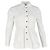 Camicia a maniche lunghe arricciata Ganni in cotone bianco Crudo