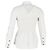 Camicia a maniche lunghe arricciata Ganni in cotone bianco Crudo - vista 3