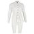 Camicia a maniche lunghe arricciata Ganni in cotone bianco Crudo - vista 4