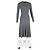Maje Langarm Strick-Midi-Kleid aus grauem Acryl - Ansicht 4