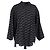 Camicia a maniche lunghe BB Logo Balenciaga in seta nera Nero