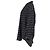 Camicia a maniche lunghe BB Logo Balenciaga in seta nera Nero - vista 7