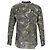 Camicia a maniche lunghe con stampa camouflage Tom Ford in viscosa khaki Verde Cachi - vista 3