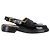 Mocassini Slingback Thom Browne in pelle nera