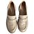 Mocassini Chunky Gianvito Rossi in pelle nuda Marrone Carne - vista 6