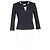 Blazer abotonado sin cuello Boss de Hugo Boss en algodón azul marino - vista 4