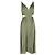 Maje Rune Cut-Out Kleid aus grünem Polyester