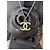 Chanel CC 05V Logo Ecru Emaille klassisch SHW Vintage Halskette Box Silber - Ansicht 2