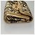 LOUIS VUITTON Borsa Clutch Brocade Tari Monogramma Oro M93142 LV Auth 106316S D'oro - vista 3