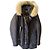 Woolrich Daunenparka mit Pelzkapuze Dunkelgrau Anthrazitgrau
