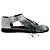 Sandali in pelle argentata con frange Jil Sander - vista 2