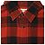 Camicia a quadri Saint Laurent in cotone rosso - vista 4