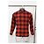 Camicia a quadri Saint Laurent in cotone rosso - vista 6