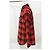 Camicia a quadri Saint Laurent in cotone rosso - vista 7
