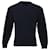Saint Laurent Crewneck Sweater in Navy Blue Wool  ref.1990839