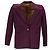 Einreiher-Blazer mit Taschen aus burgunderfarbener Wolle von Acne Studios Rot Bordeaux