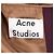 Einreiher-Blazer mit Taschen aus burgunderfarbener Wolle von Acne Studios Rot Bordeaux - Ansicht 10