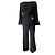 Mono negro Thierry Mugler con broche de estrella